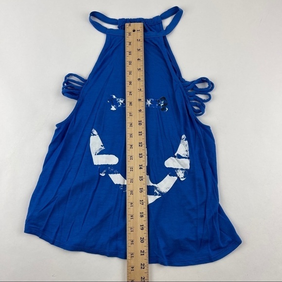 NOBO No Boundaries Tank Top Womens Juniors Large 11-13 Blue Anchor - Picture 6 of 8